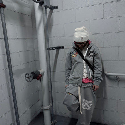 “COMBAT” ZIP-UP GREY