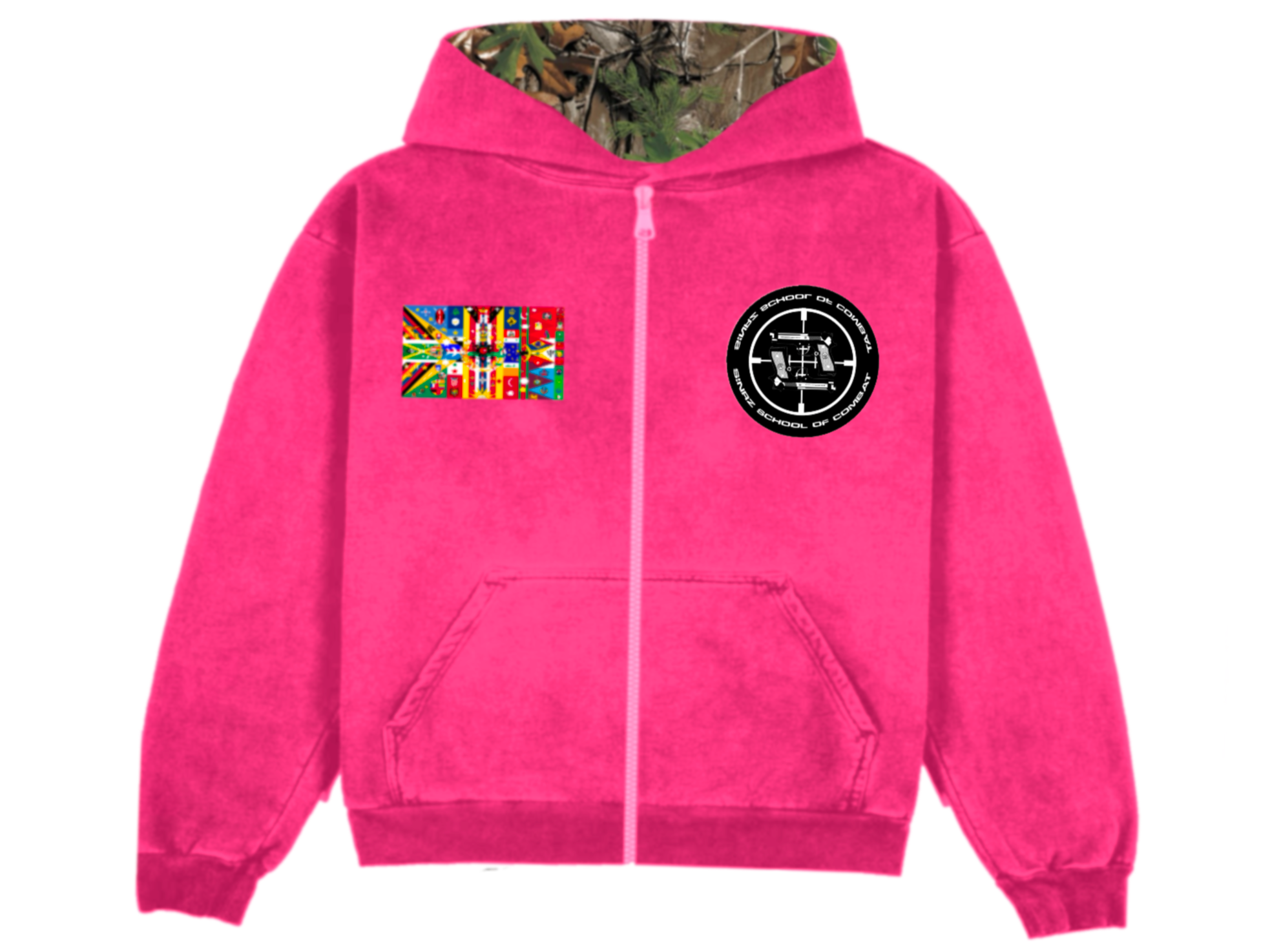 “COMBAT” ZIP-UP PINK