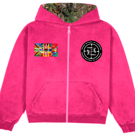 “COMBAT” ZIP-UP PINK