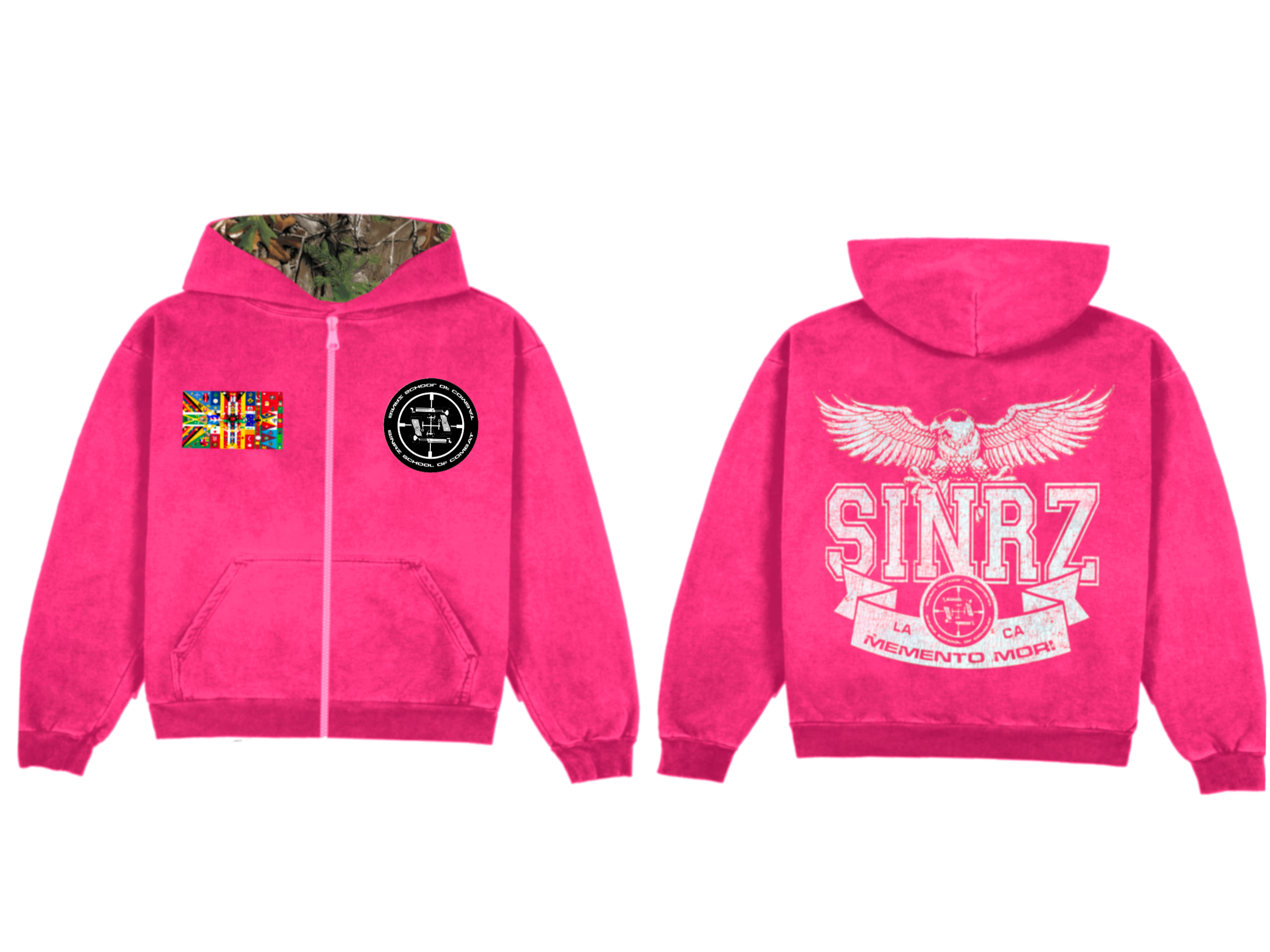 “COMBAT” ZIP-UP PINK