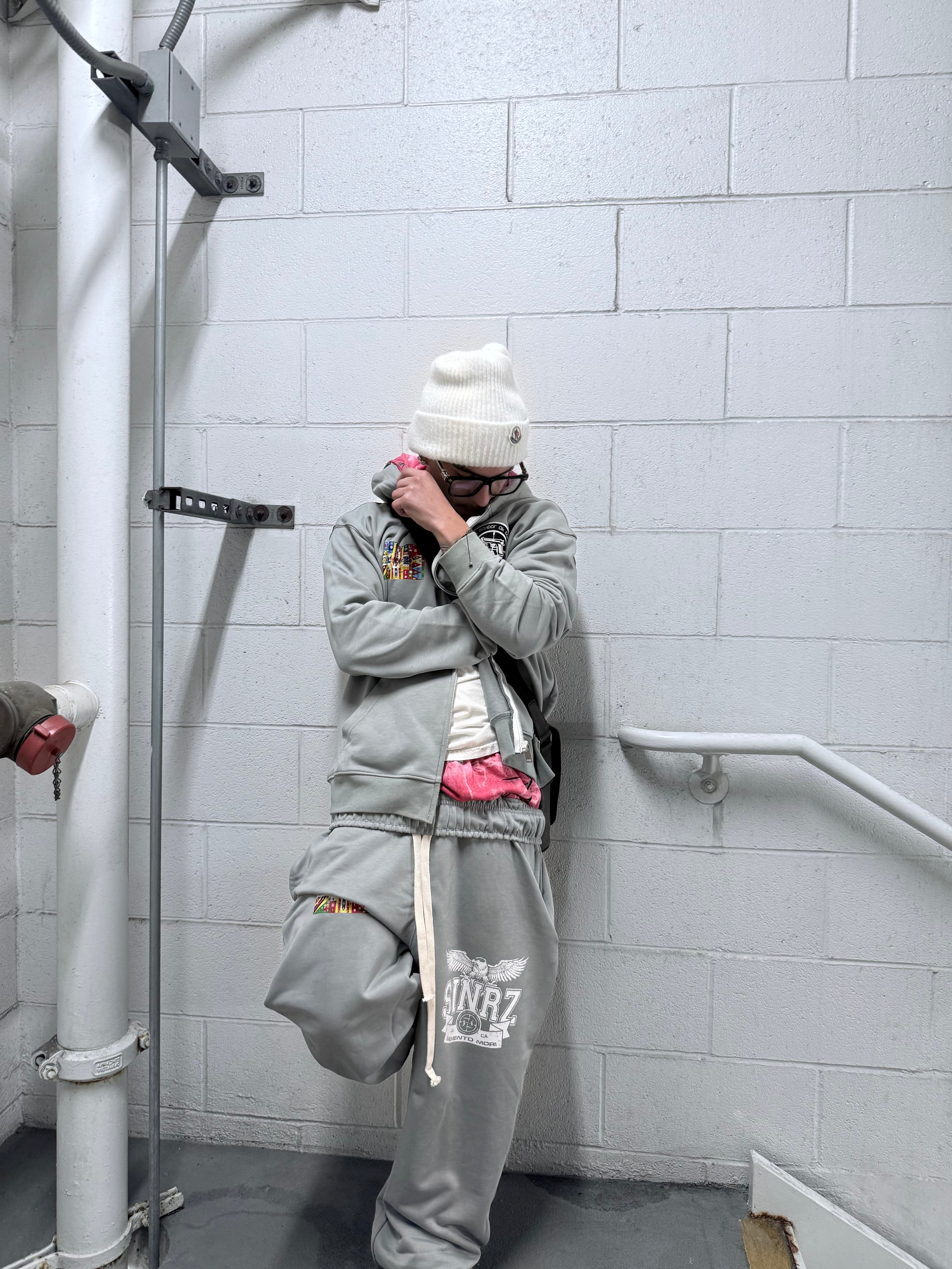 SINRZ “COMBAT” ZIP-UP GREY