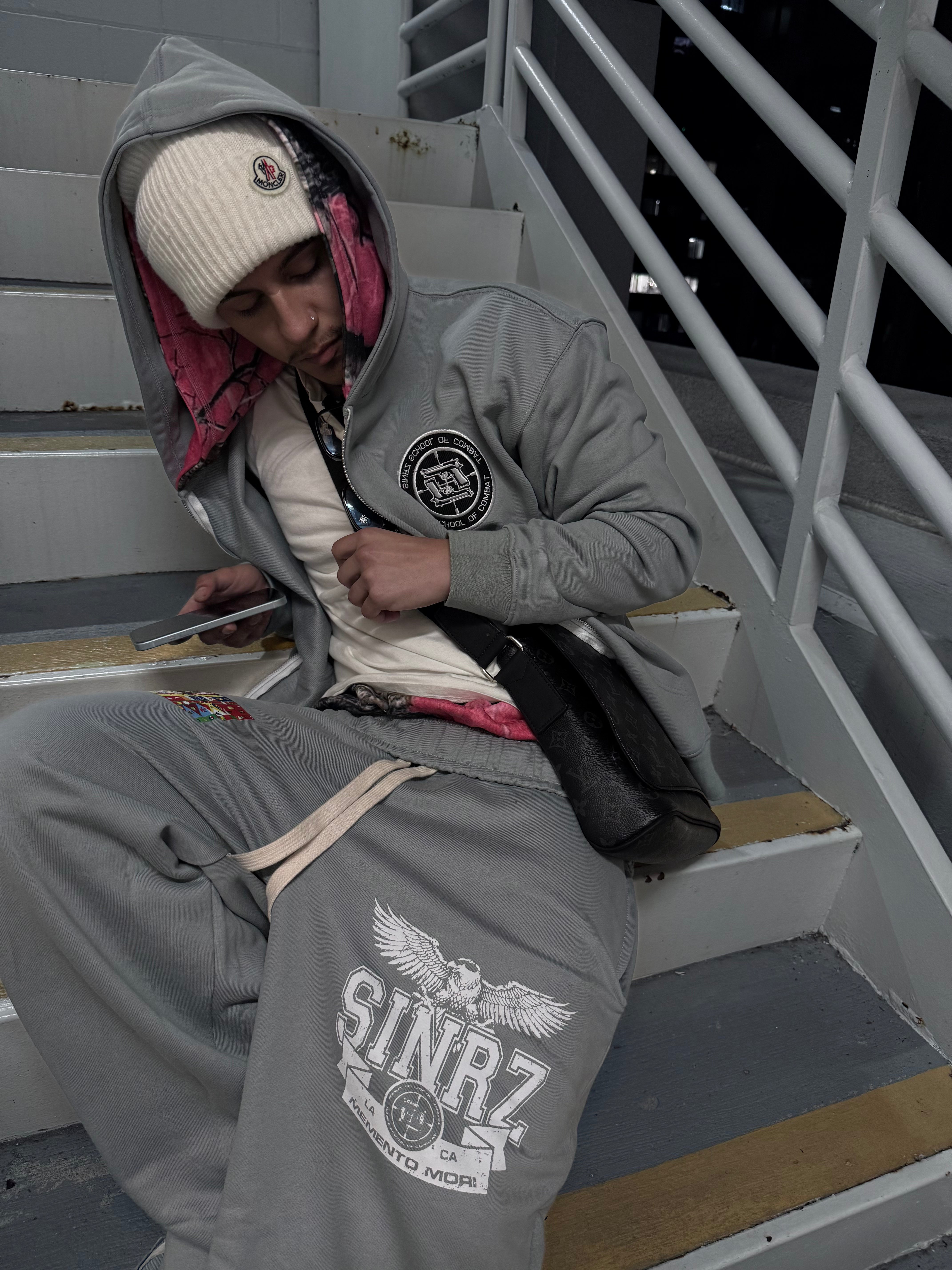 SINRZ “COMBAT” ZIP-UP GREY